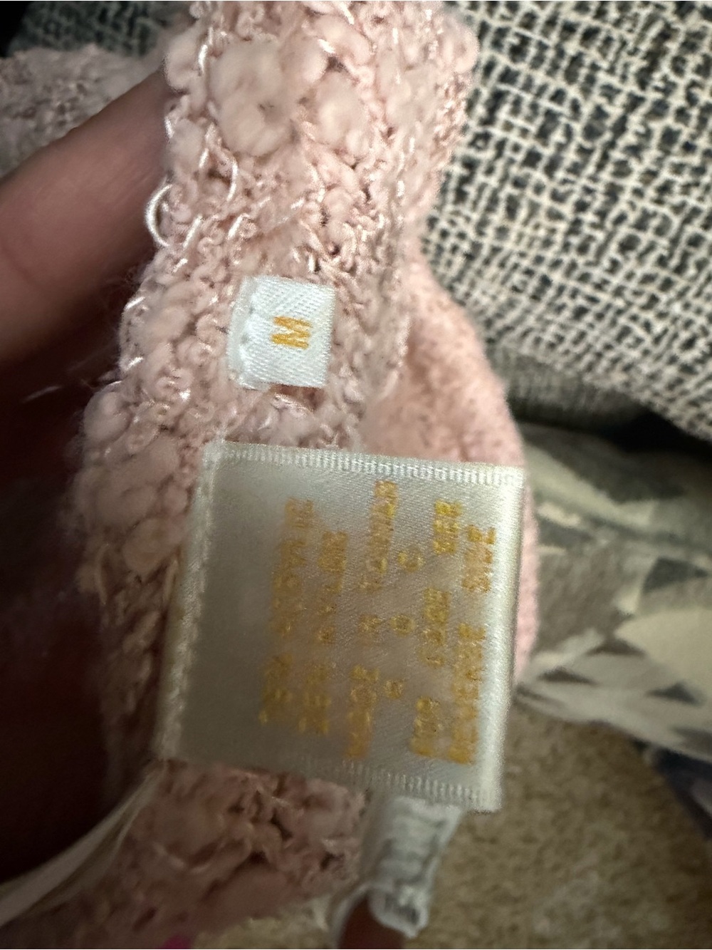 Soft Knit Cap-Sleeve Sweater Top in Blush - Picture 5 of 6